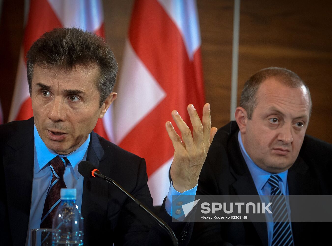 News conference by Bidzina Ivanishvili and Giorgi Margvelashvili