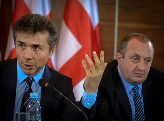 News conference by Bidzina Ivanishvili and Giorgi Margvelashvili
