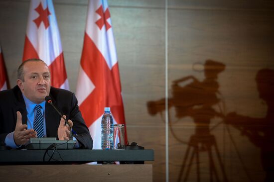 News conference by Bidzina Ivanishvili and Giorgi Margvelashvili