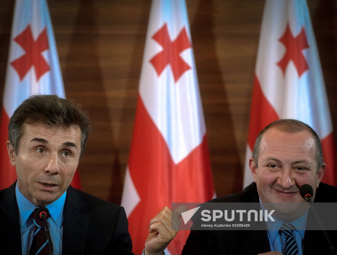 News conference by Bidzina Ivanishvili and Giorgi Margvelashvili