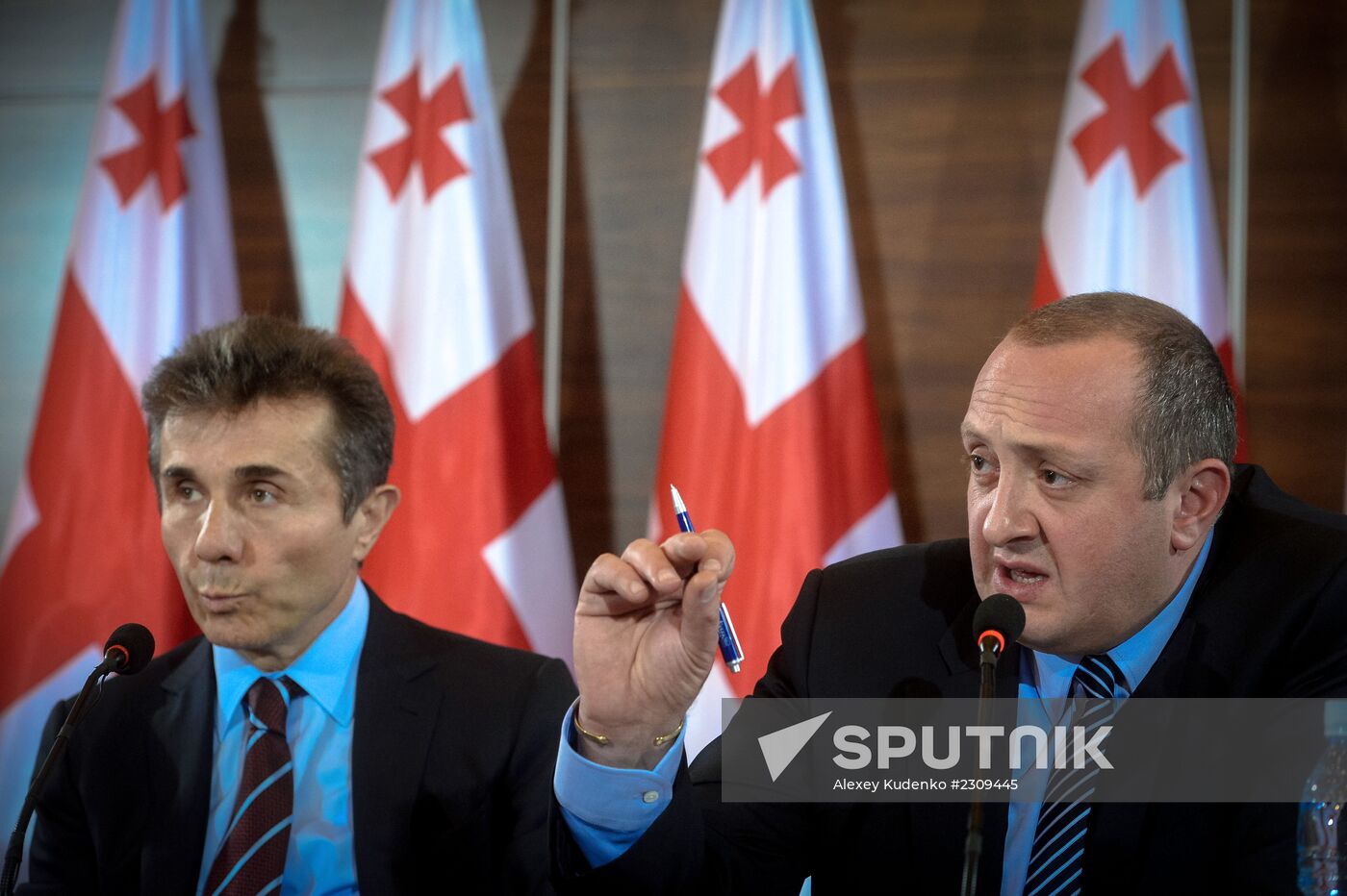 News conference by Bidzina Ivanishvili and Giorgi Margvelashvili