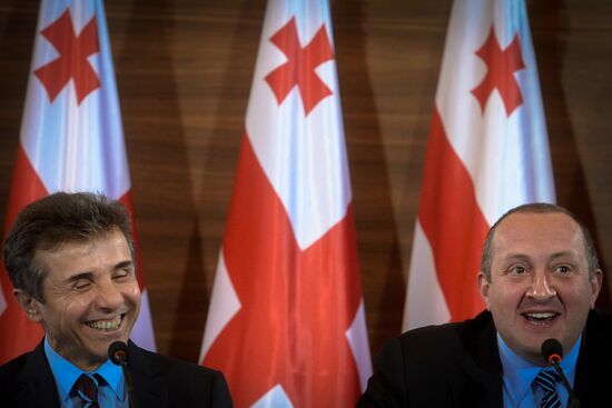 News conference by Bidzina Ivanishvili and Giorgi Margvelashvili