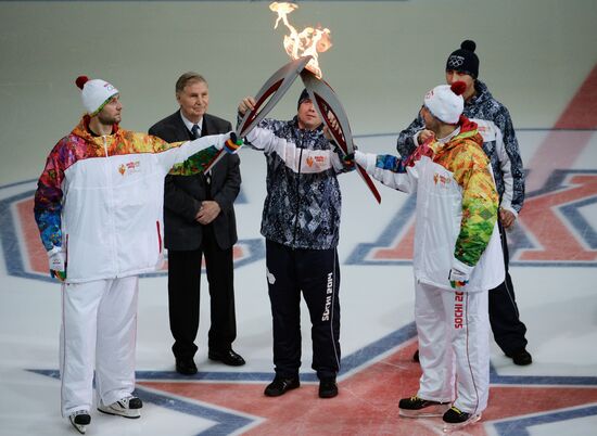 Olympic torch relay. St. Petersburg. Day Two