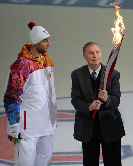 Olympic torch relay. St. Petersburg. Day Two