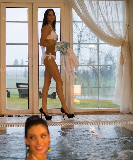 SPA-day for Miss Universe 2013 contestants