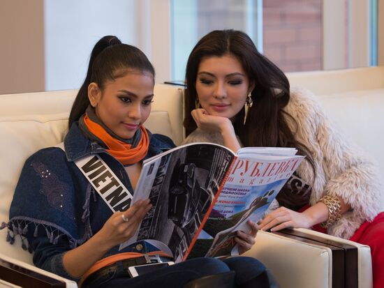 SPA-day for Miss Universe 2013 contestants
