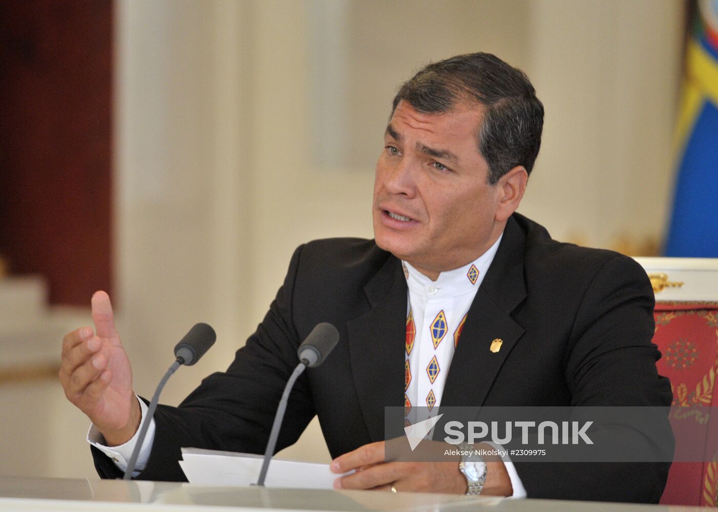 Vladimir Putin held talks with Rafael Correa in the Kremlin