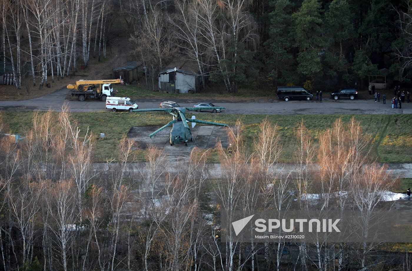 KA-52 helicopter crashed in Vykhino-Zhulebino district in Moscow