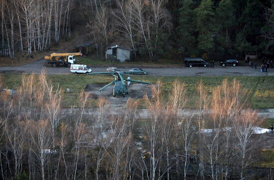 KA-52 helicopter crashed in Vykhino-Zhulebino district in Moscow