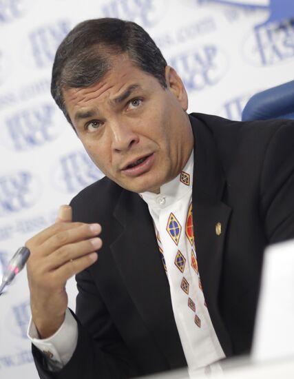 News conference by President of the Republic of Ecuador Rafael Correa