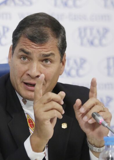 News conference by President of the Republic of Ecuador Rafael Correa