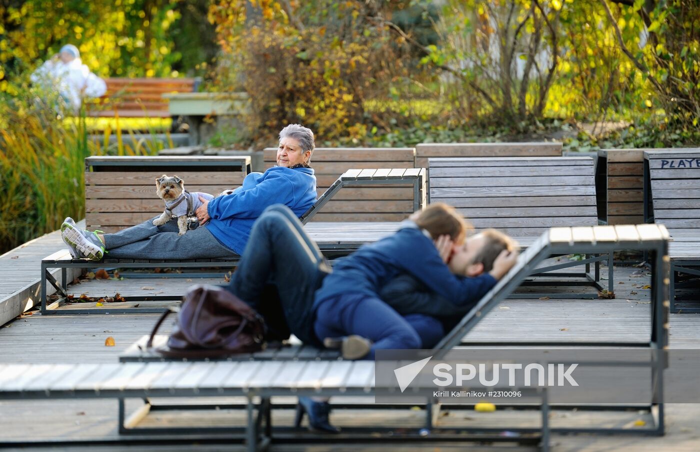 Warm weather in Moscow