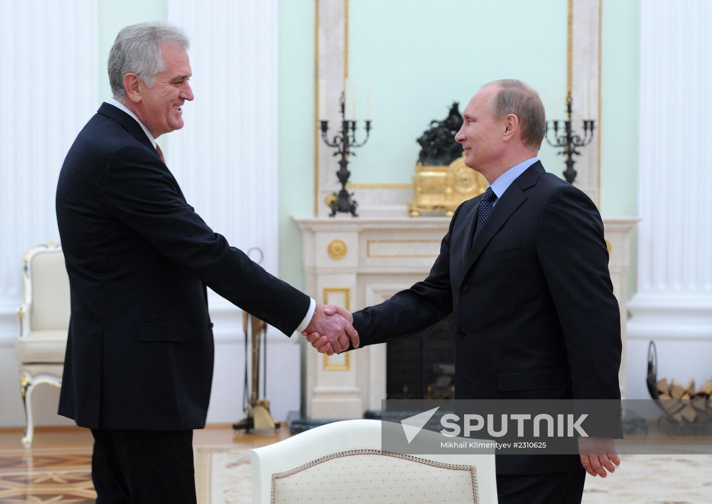 Vladimir Putin meets with Tomislav Nikolić