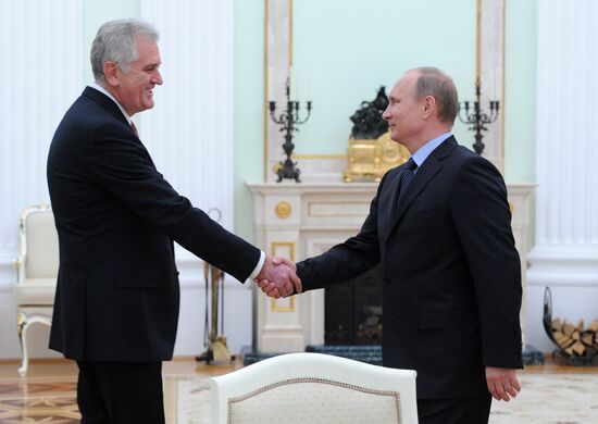 Vladimir Putin meets with Tomislav Nikolić