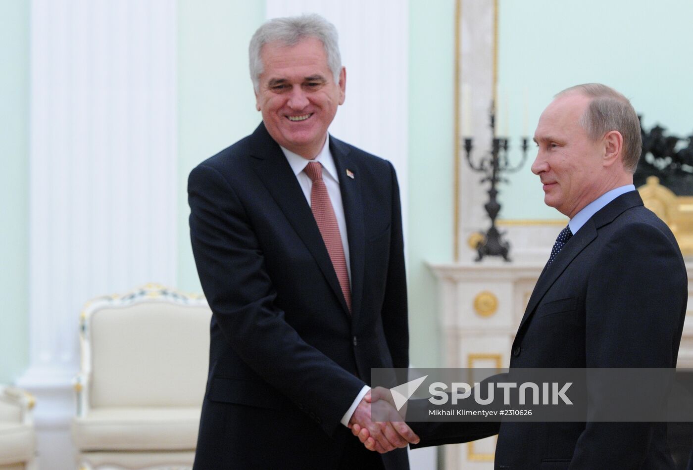 Vladimir Putin meets with Tomislav Nikolić