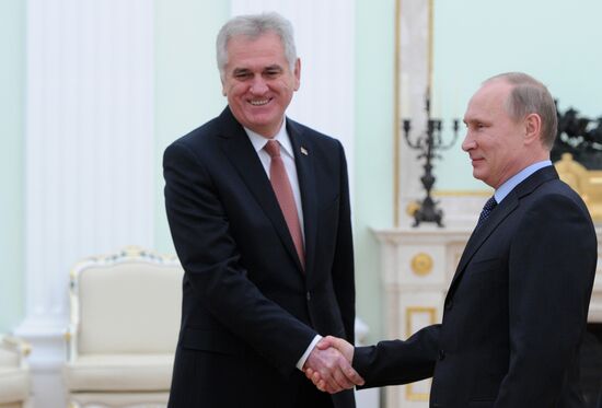 Vladimir Putin meets with Tomislav Nikolić