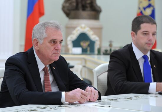 Vladimir Putin meets with Tomislav Nikolić