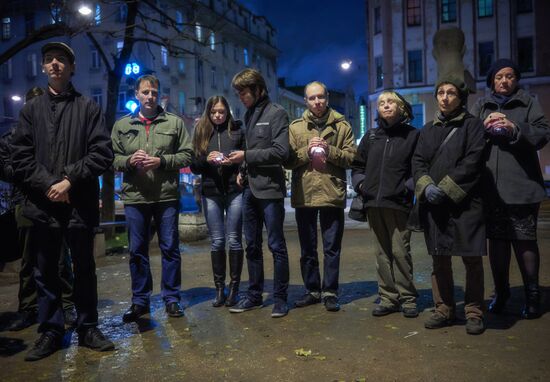 Rally on day of memory for victims of political repression in St. Petersburg