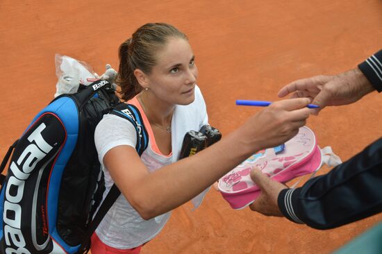 Tennis. Fed Cup 2013. Trainings