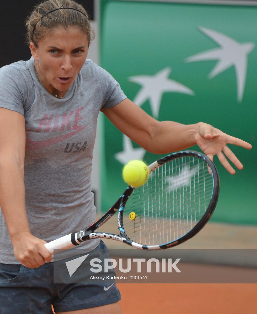 Tennis. Fed Cup 2013. Trainings