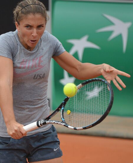 Tennis. Fed Cup 2013. Trainings