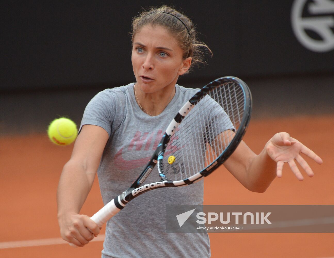Tennis. Fed Cup 2013. Trainings