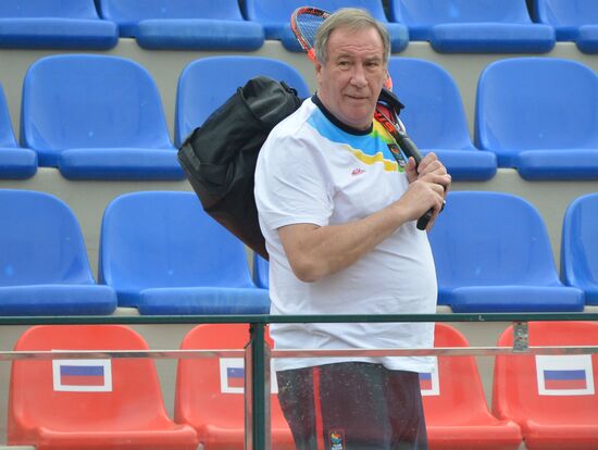 Tennis. Fed Cup 2013. Trainings