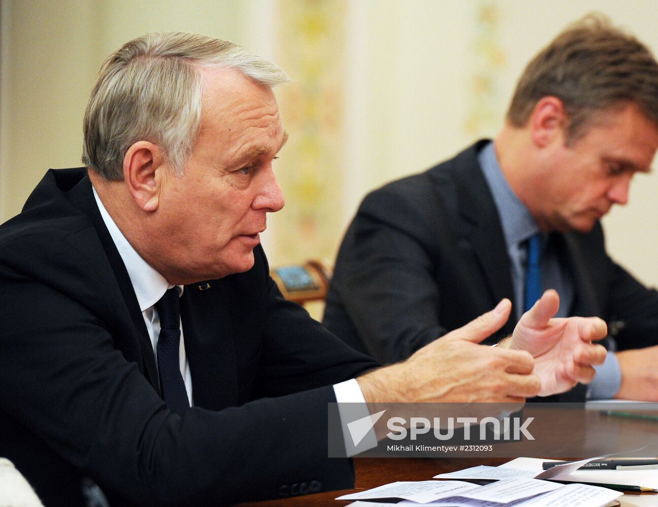 Vladimir Putin meets with Jean-Marc Ayrault