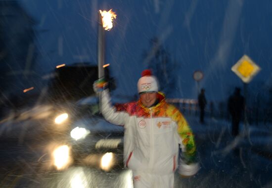 Olympic torch relay in Arkhangelsk Region