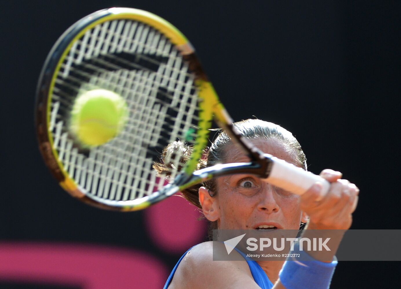 Tennis. 2013 Fed Cup. Finals. Italy vs. Russia. Day One