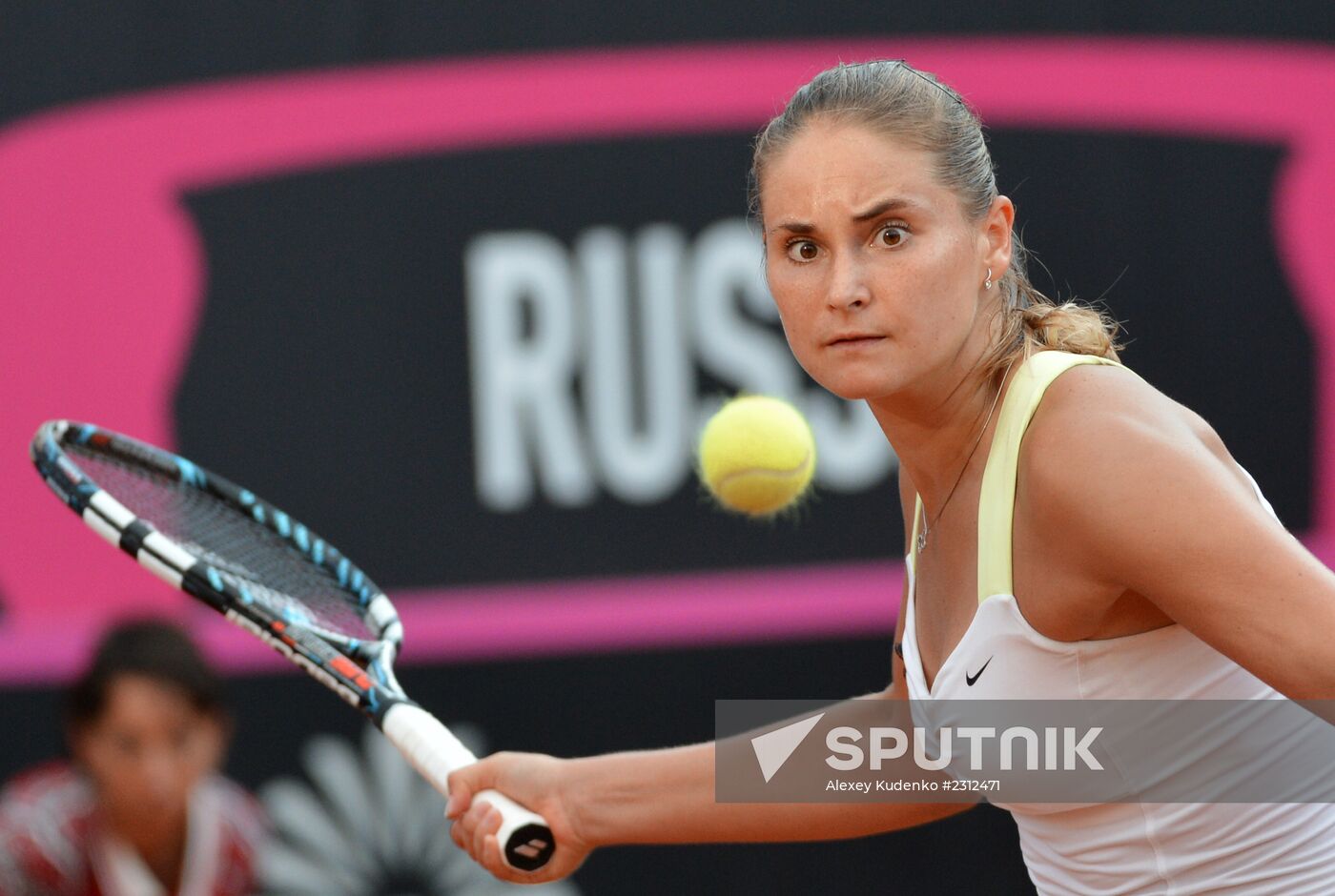 Tennis. 2013 Fed Cup. Finals. Italy vs. Russia. Day One