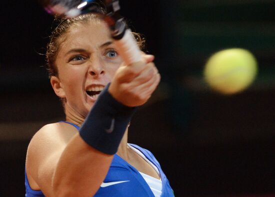 Tennis Federation Cup - 2013. Finals. Italy vs. Russia. First day