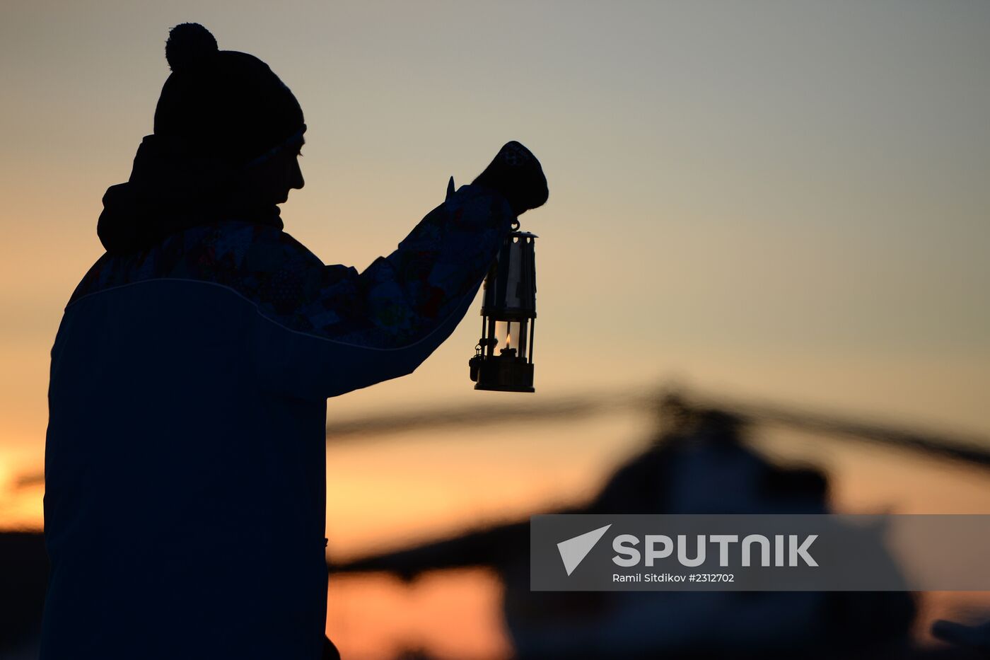 Sochi 2014 Olympic torch relay. Naryan-Mar