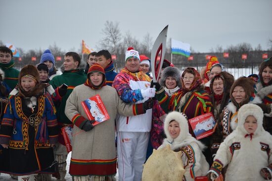 Olympic Torch Relay. Naryan-Mar