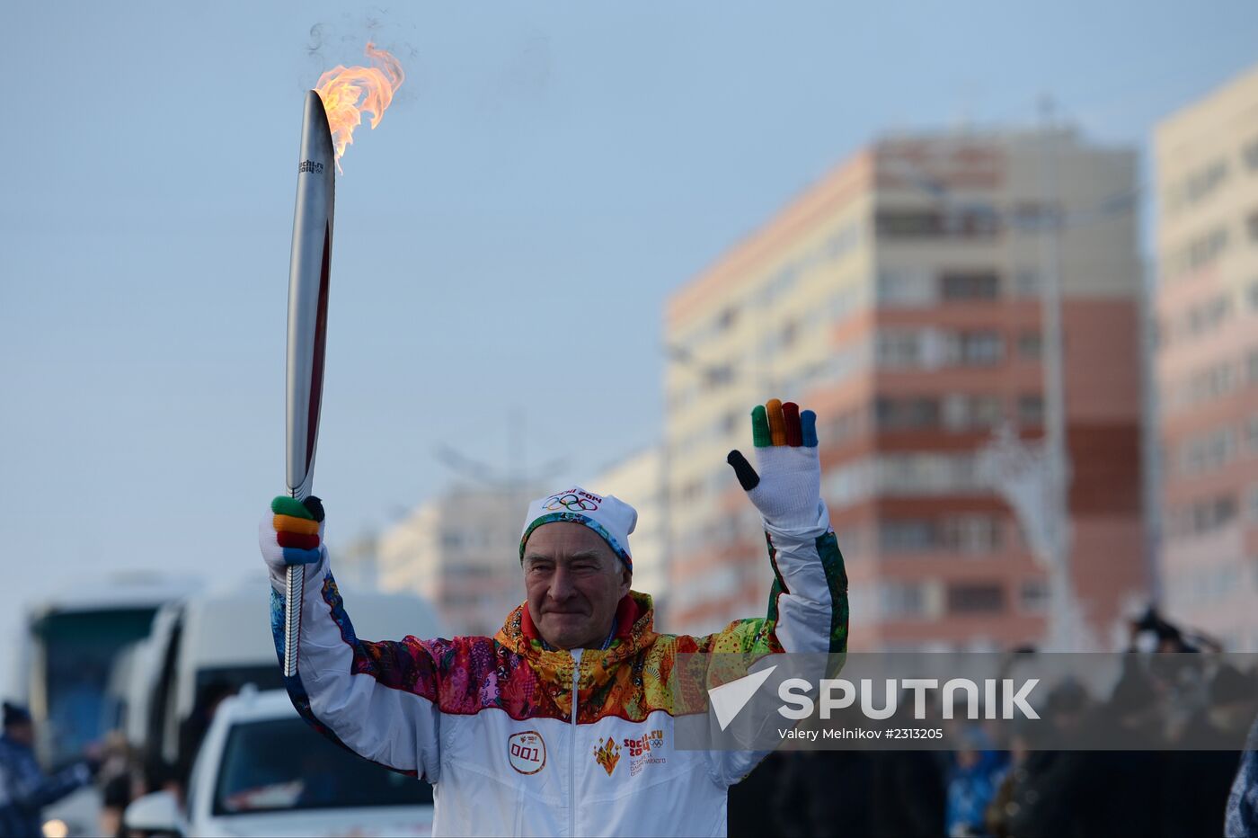 Olympic Torch Relay. Novy Urengoy