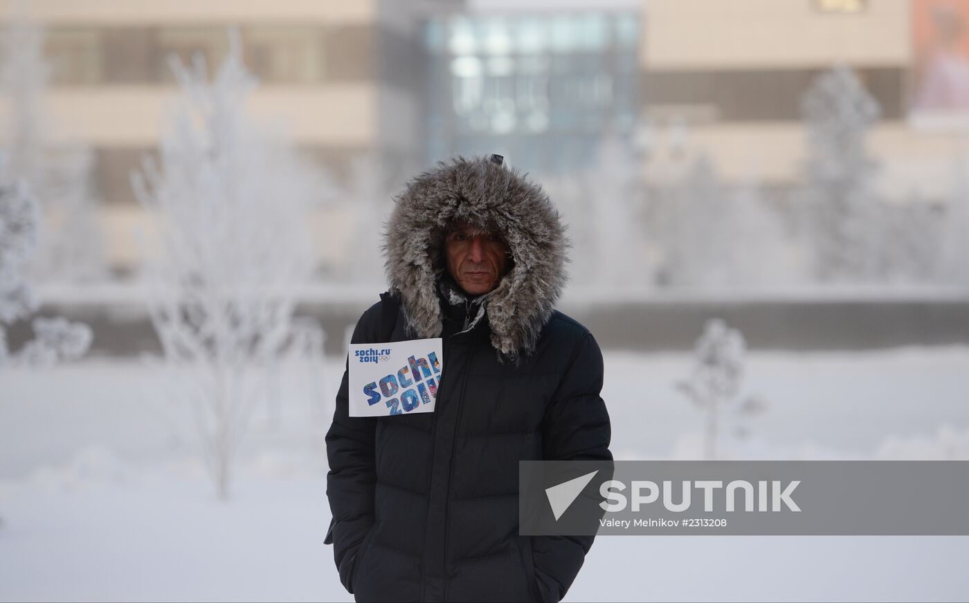 Olympic Torch Relay. Novy Urengoy