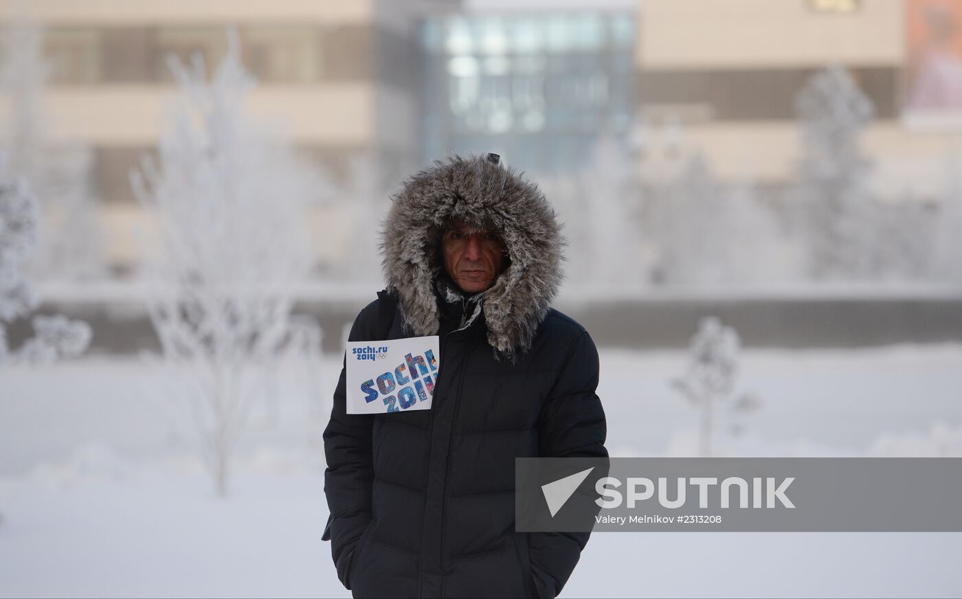 Olympic Torch Relay. Novy Urengoy