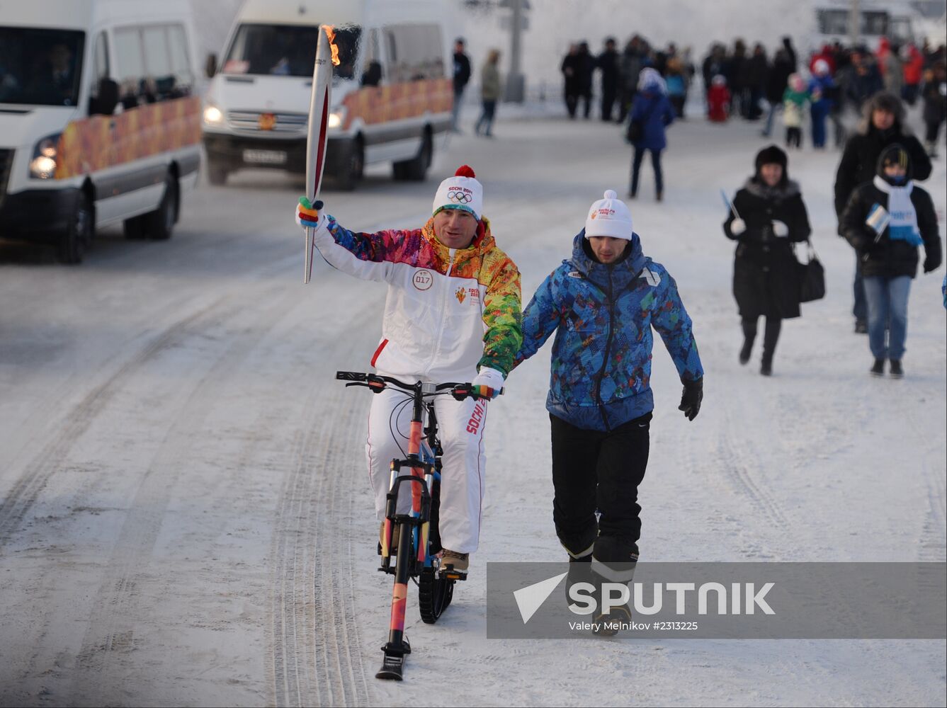 Olympic Torch Relay. Novy Urengoy