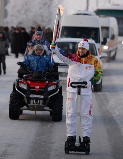 Olympic Torch Relay. Novy Urengoy