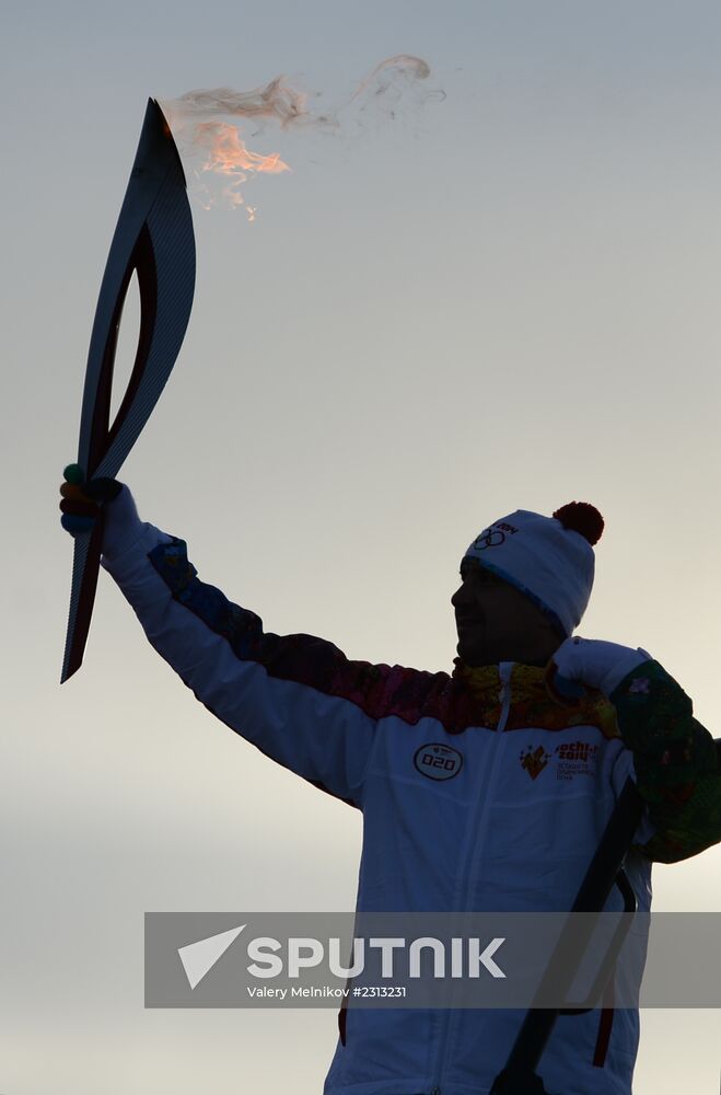 Olympic Torch Relay. Novy Urengoy