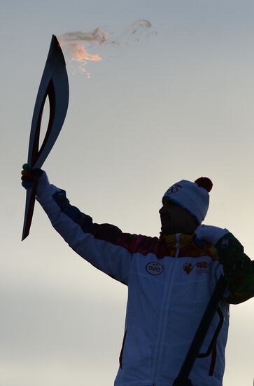 Olympic Torch Relay. Novy Urengoy