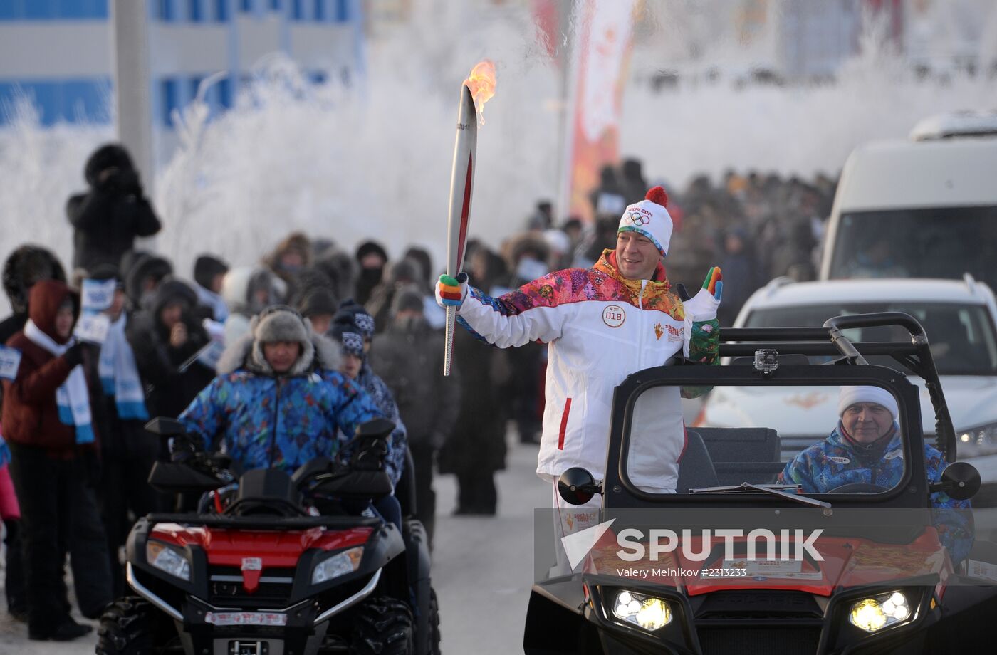 Olympic Torch Relay. Novy Urengoy