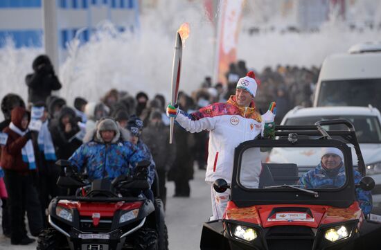Olympic Torch Relay. Novy Urengoy