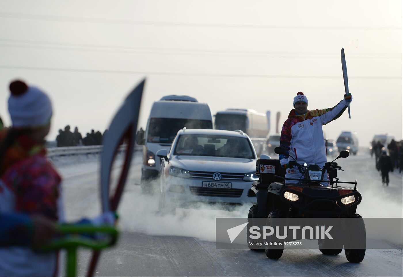 Olympic Torch Relay. Novy Urengoy