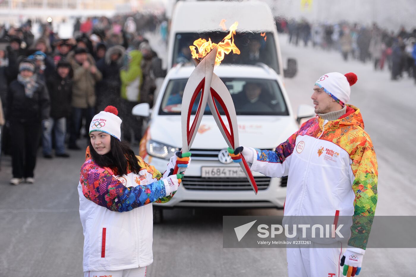 Olympic Torch Relay. Novy Urengoy