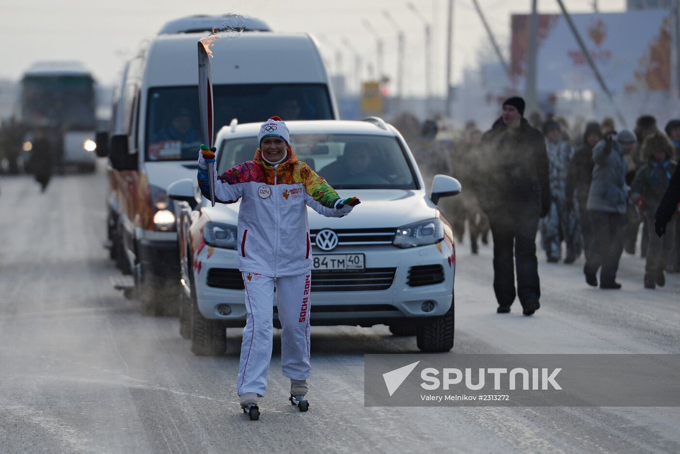 Olympic Torch Relay. Novy Urengoy