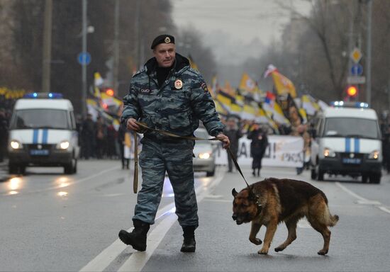 "Tzar's Russian March" in Moscow