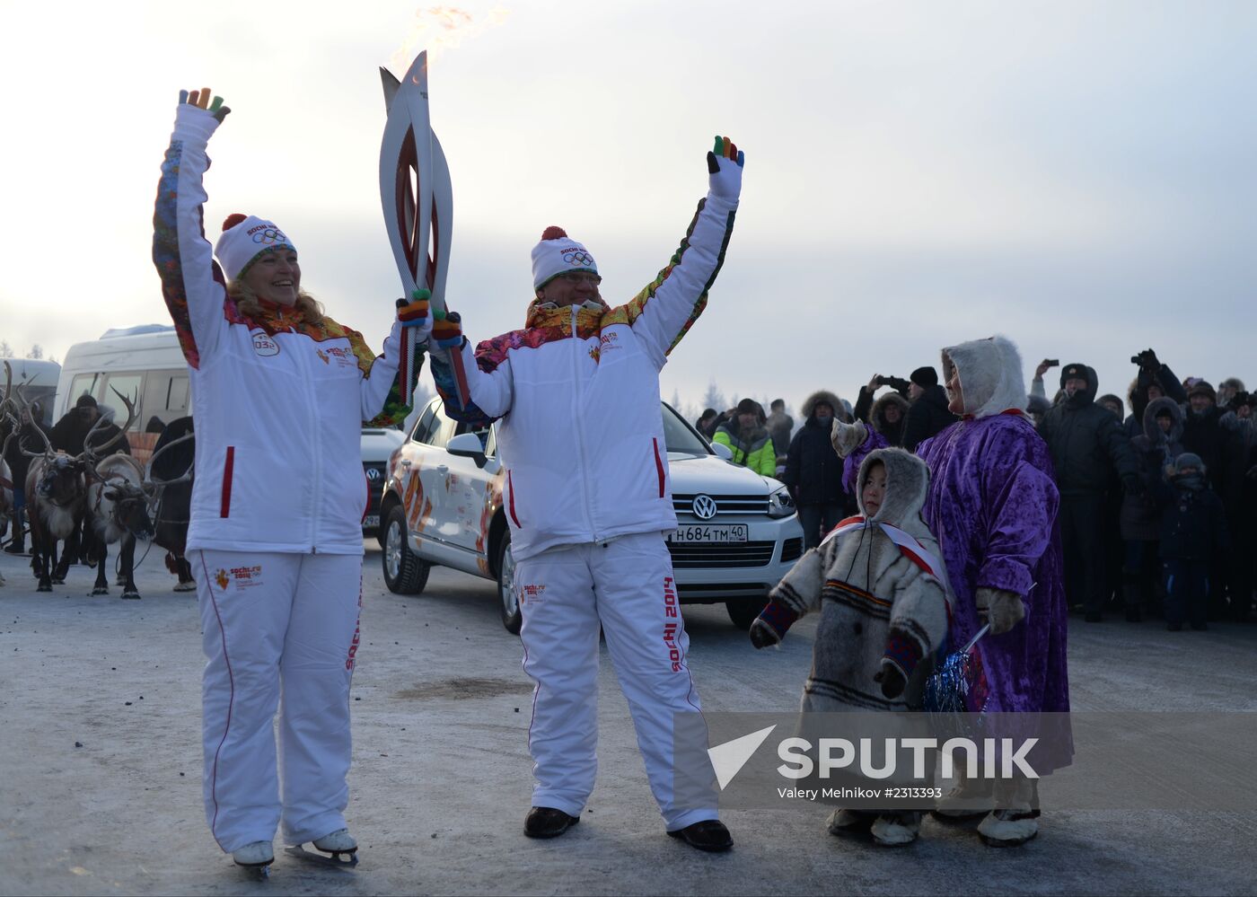 Olympic Torch Relay. Novy Urengoy