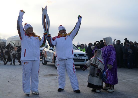 Olympic Torch Relay. Novy Urengoy