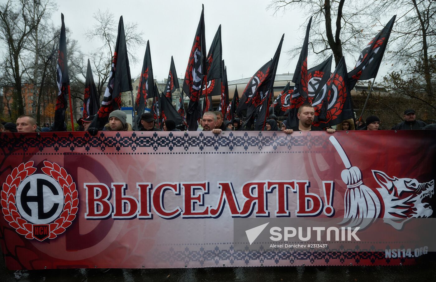 Russian March in St. Petersburg